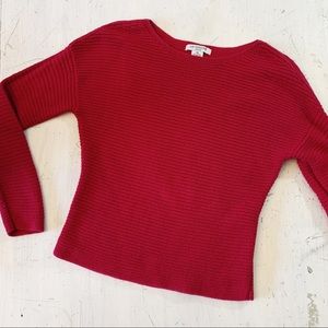 Liz Claiborne Red Knit Sweater PS